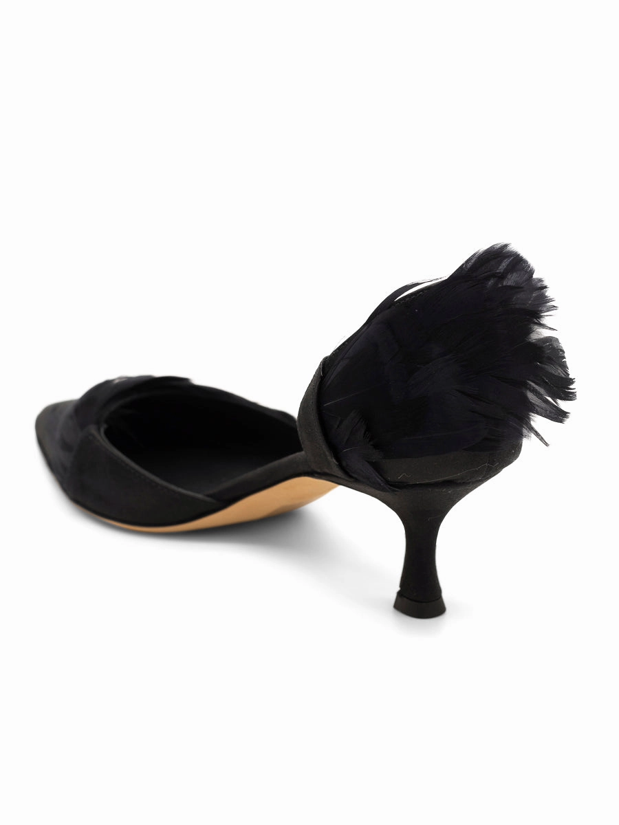 Show Spark Lace Loop Sofia d'Orsay Feather Heel