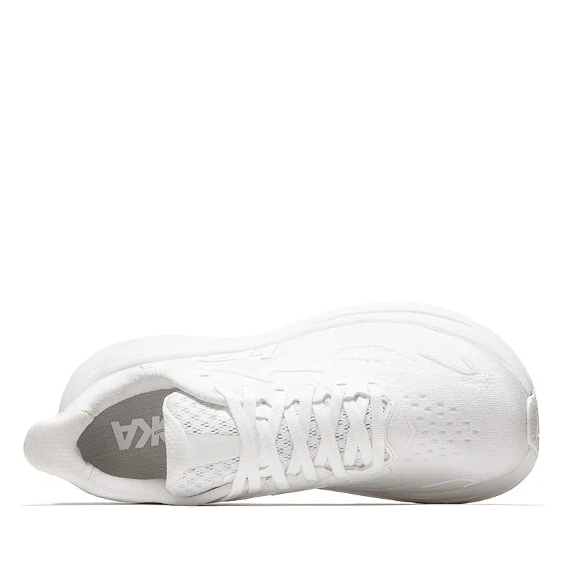 Women's Hoka Clifton 10 - White/White grass running