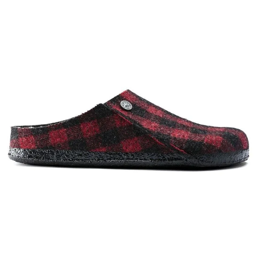City Essentials Zermatt Shearling | Wool Felt | Plaid Red