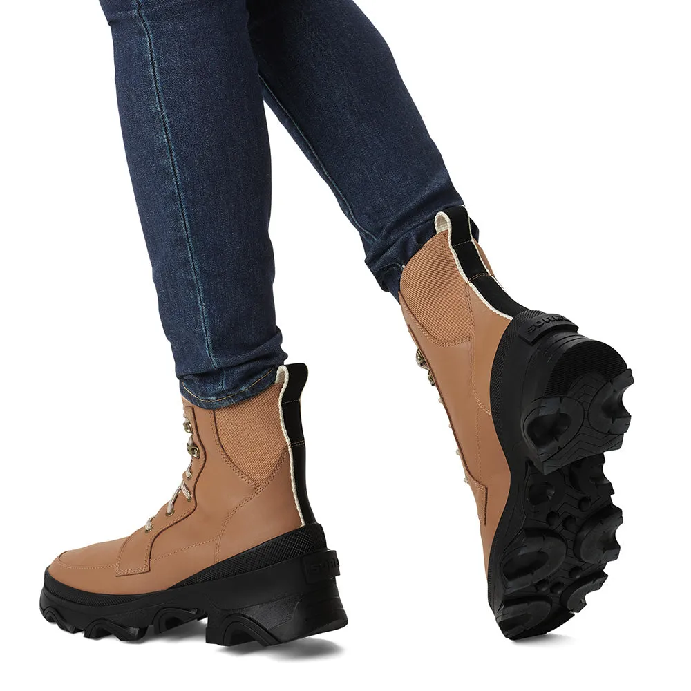 Sorel Women's Brex Boot Lace in Tawny Buff/Natural Classic Fit Protection Comfort Lining Rough Terrain