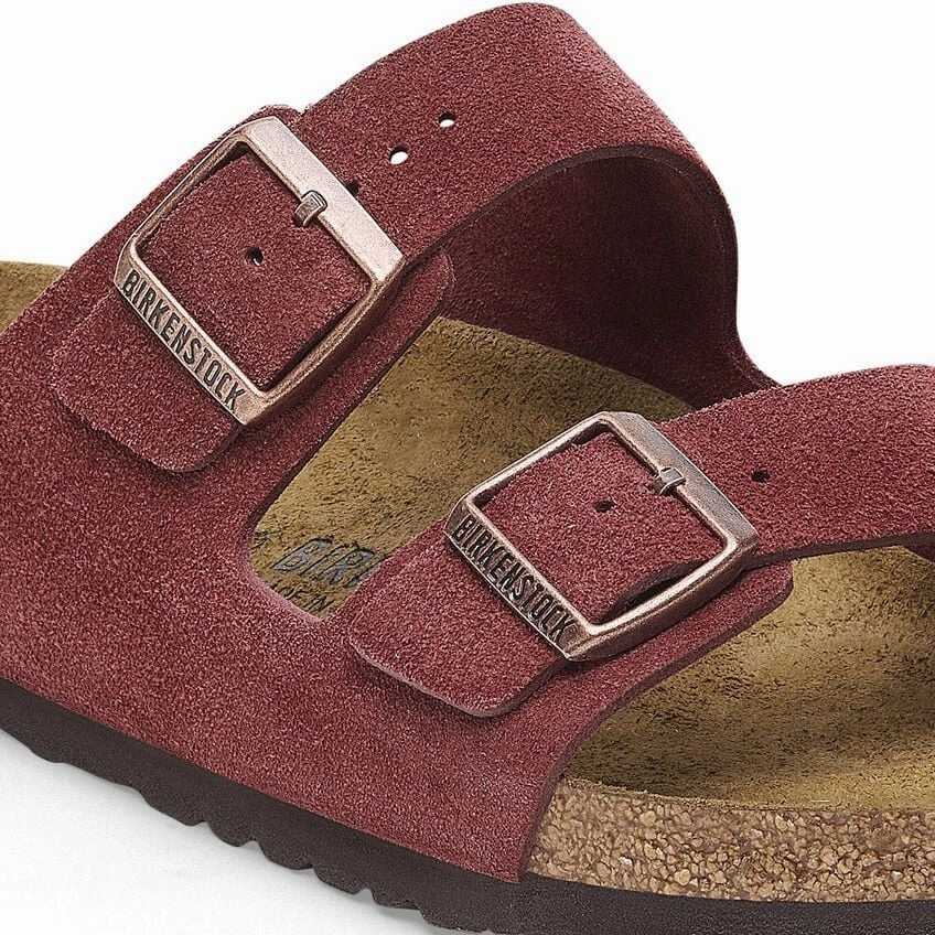 Arizona Classic Footbed : Zinfandel Suede Foot Freedom All Day