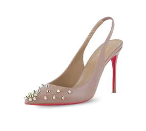 Spiky Slingback Pink Sole Pumps Trend Spark Fashionable Edge
