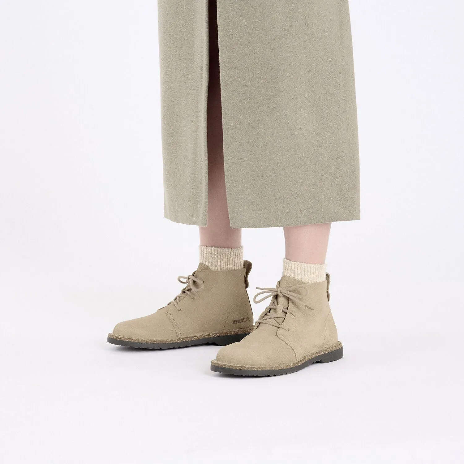 Uppsala Mid | Women | Suede | Taupe Weather Protection