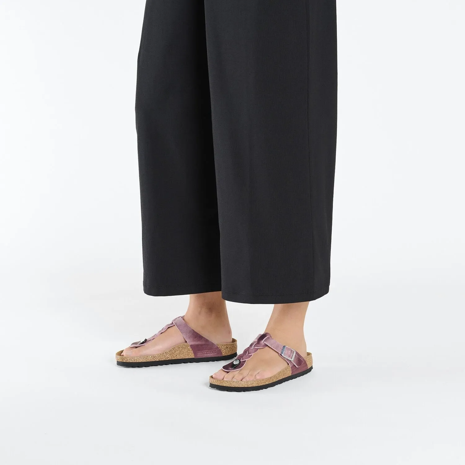 Flexible Sole Gizeh Braided | Oiled Leather | Lavender