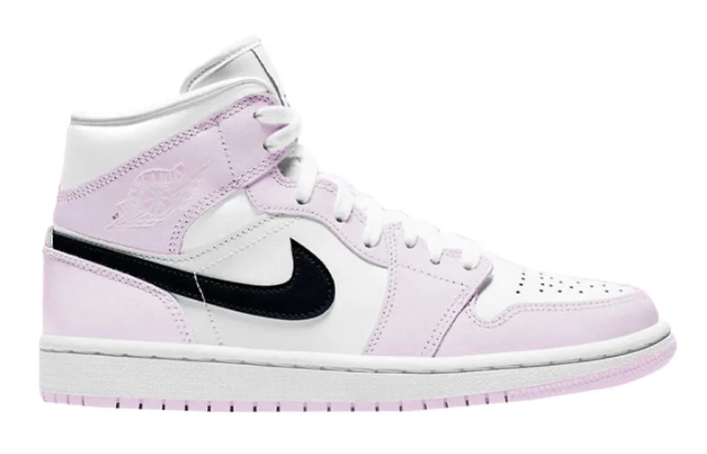Wet Land Queen Fit Jordan 1 Mid Barely Rose (W)