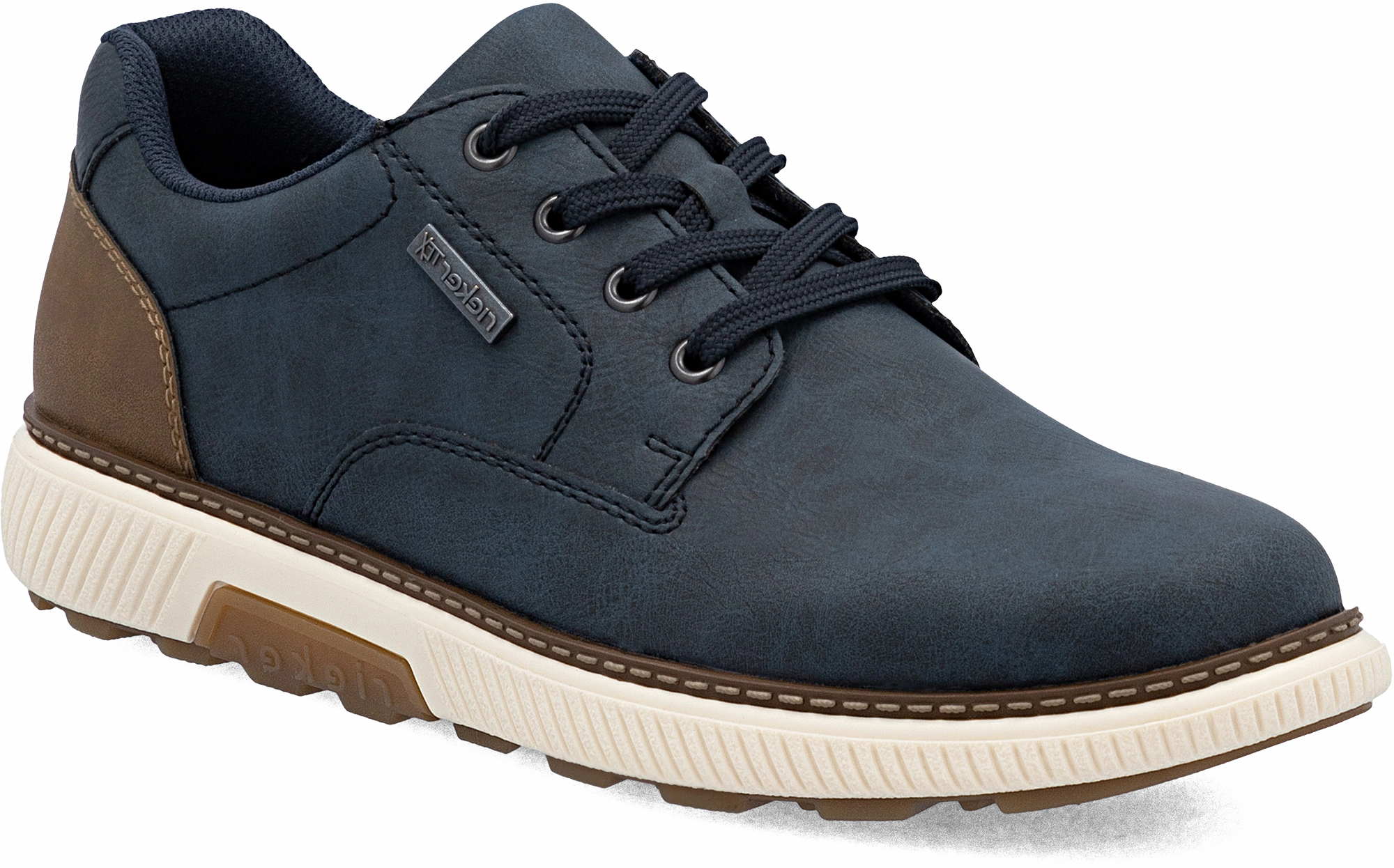 Quarter turn view Men's Rieker Footwear style name Stan 17 Waterproof in color MIDNIGHT. Sku: B3317-14