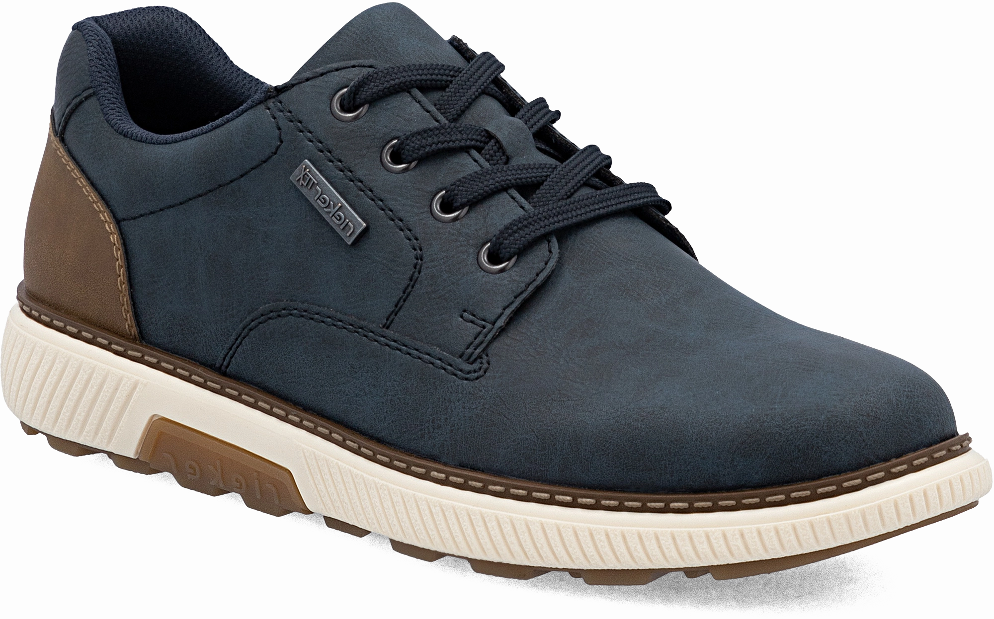 Quarter turn view Men's Rieker Footwear style name Stan 17 Waterproof in color MIDNIGHT. Sku: B3317-14