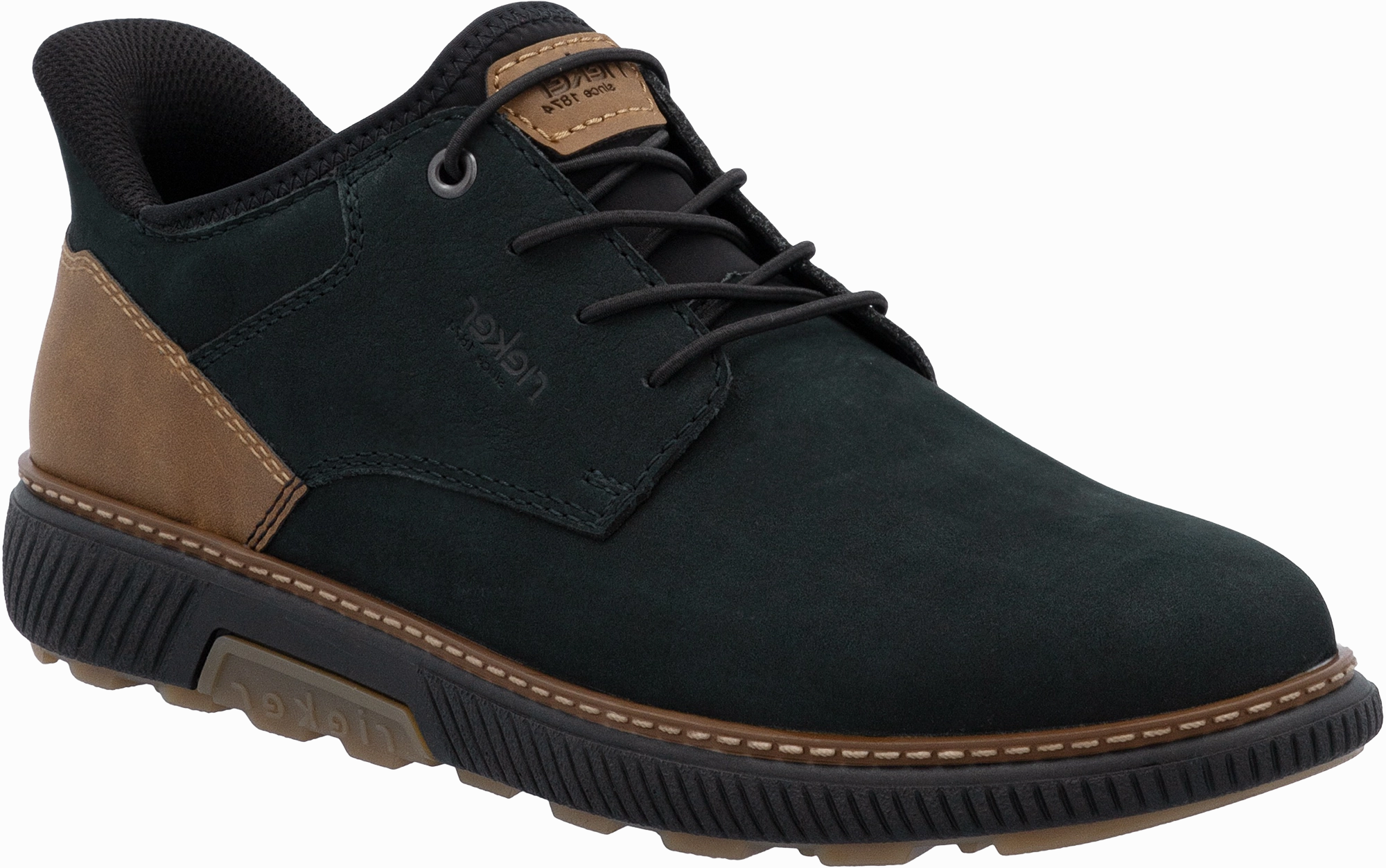 Quarter turn view Men's Rieker Footwear style name Stan 57 in color OZNUSCHW. Sku: B3357-15
