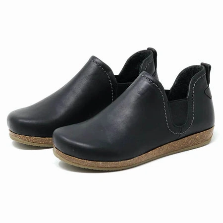 STEGMANN LIEBEN CHELSEA BOOT - BLACK LEATHER - WOMEN'S Cushion Collar Fashionable Comfort