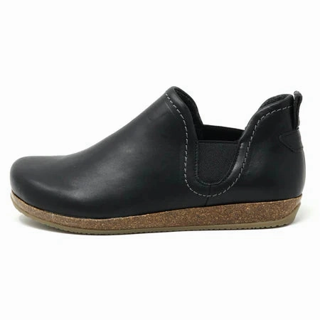 Travel Essential Thick Lining STEGMANN LIEBEN CHELSEA BOOT - BLACK LEATHER - WOMEN'S