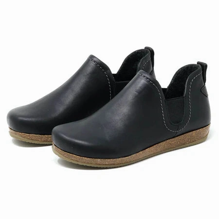 STEGMANN LIEBEN CHELSEA BOOT - BLACK LEATHER - WOMEN'S Cushion Collar Fashionable Comfort