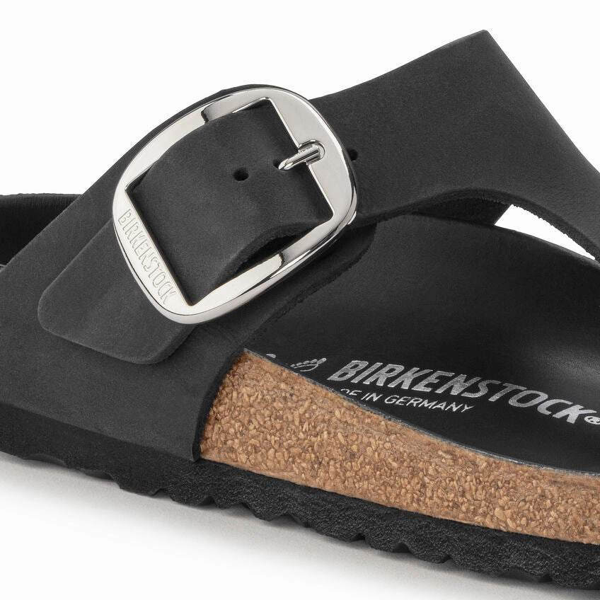 Vacation Fit BIRKENSTOCK GIZEH BIG BUCKLE - BLACK