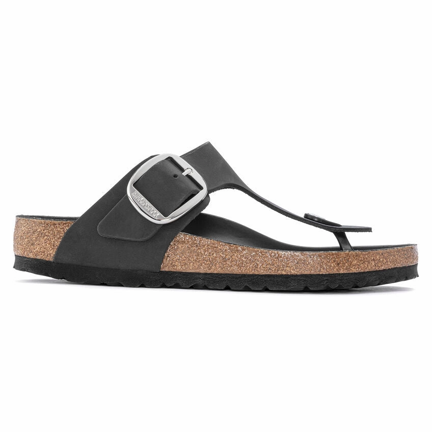 Street Walk City Easy BIRKENSTOCK GIZEH BIG BUCKLE - BLACK