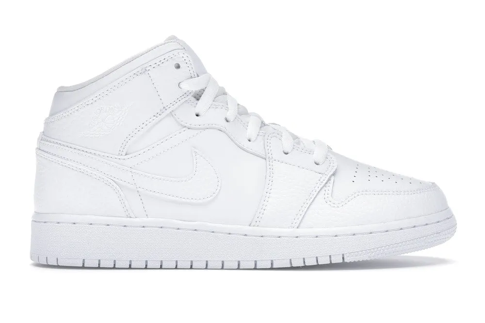Jordan 1 Mid Triple White (GS) Energy Rise