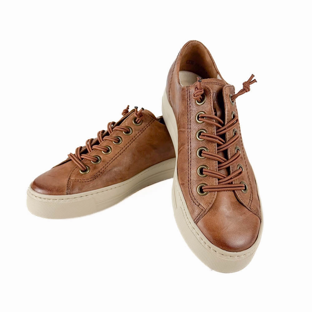 moisture - wicking running shoes Paul Green - Hadley Sneaker (Cognac Sport)