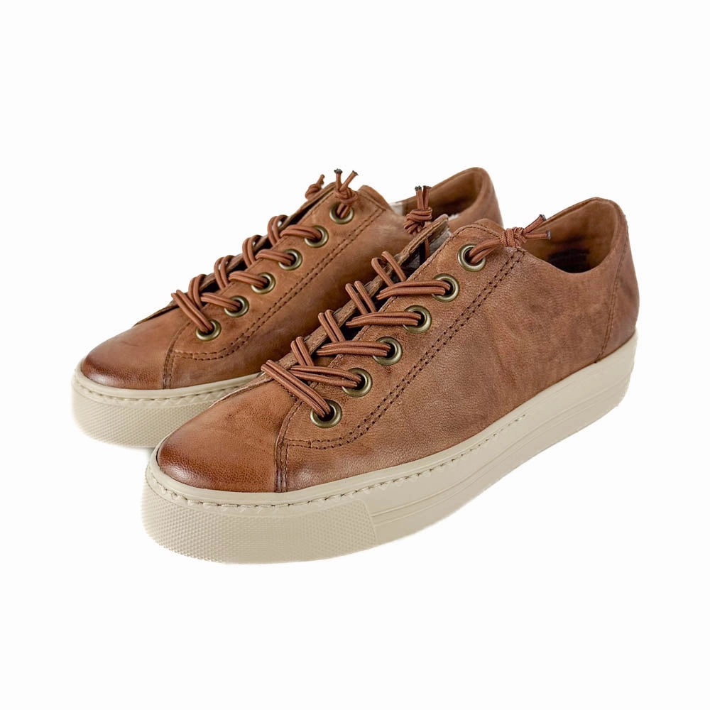 Paul Green - Hadley Sneaker (Cognac Sport) toe - box - roomy shoes