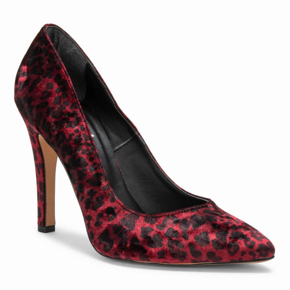 Sybil - Red Leopard - Street Sole Glam Heels Statement style