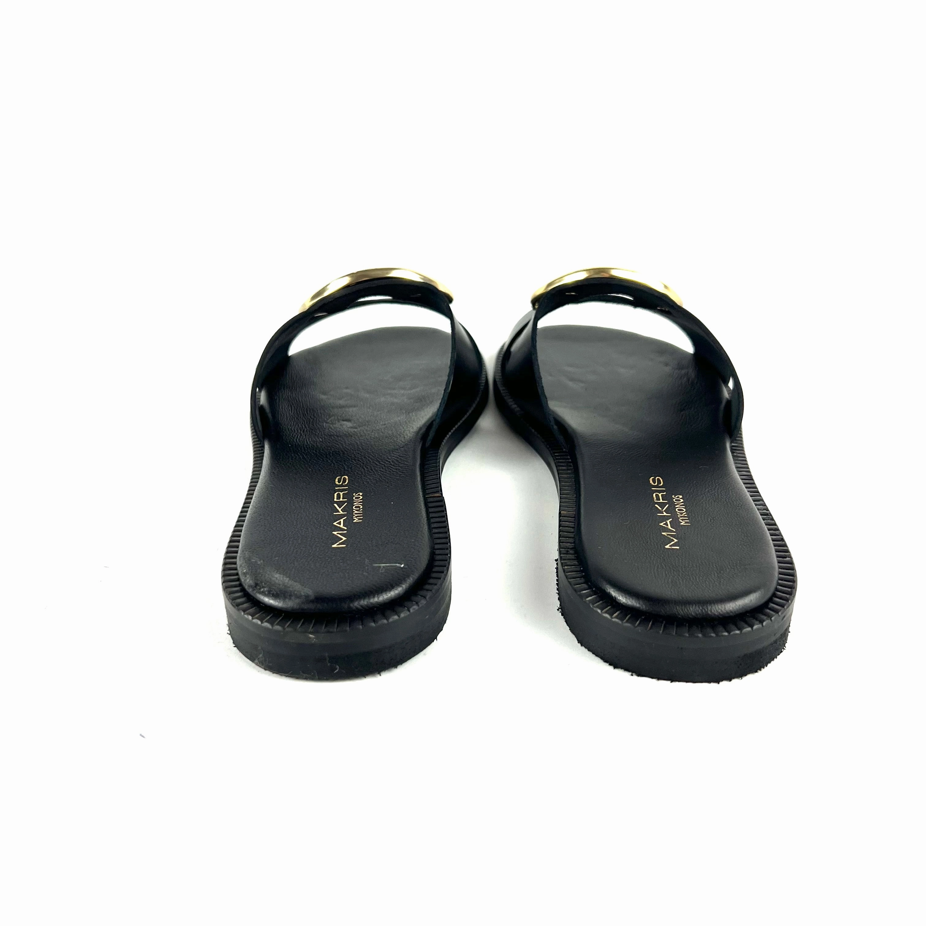 Makris - K3 Sandal (Ancient Black) Resort Mood Chic Vacation Flats