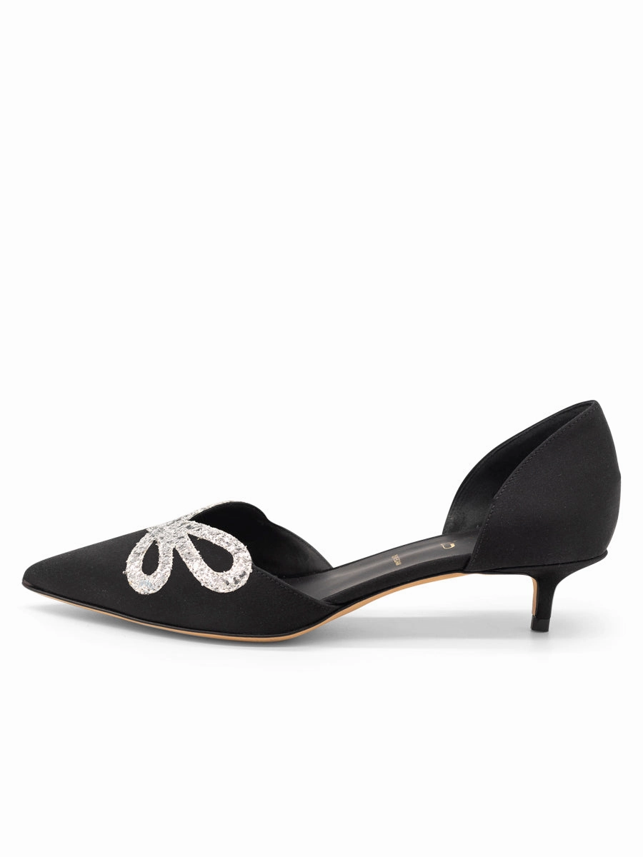 Open Cut Darla d'Orsay Kitten Heel