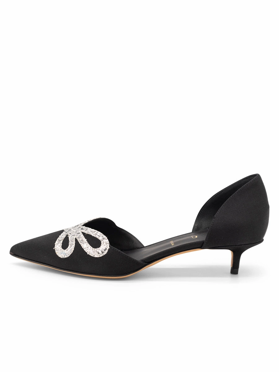 Darla d'Orsay Kitten Heel Square Toe