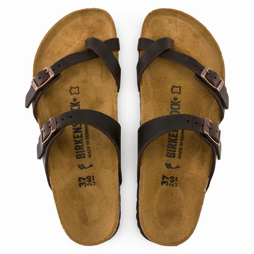 BIRKENSTOCK MAYARI - HABANA OILED LEATHER Cloud Feel Island Time
