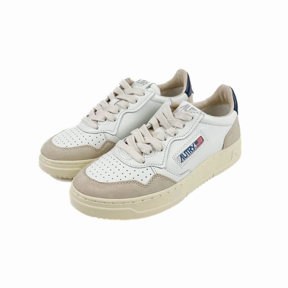 Autry - Medalist Low AULW LS28 (Leather/Suede White/Blue) High Speed