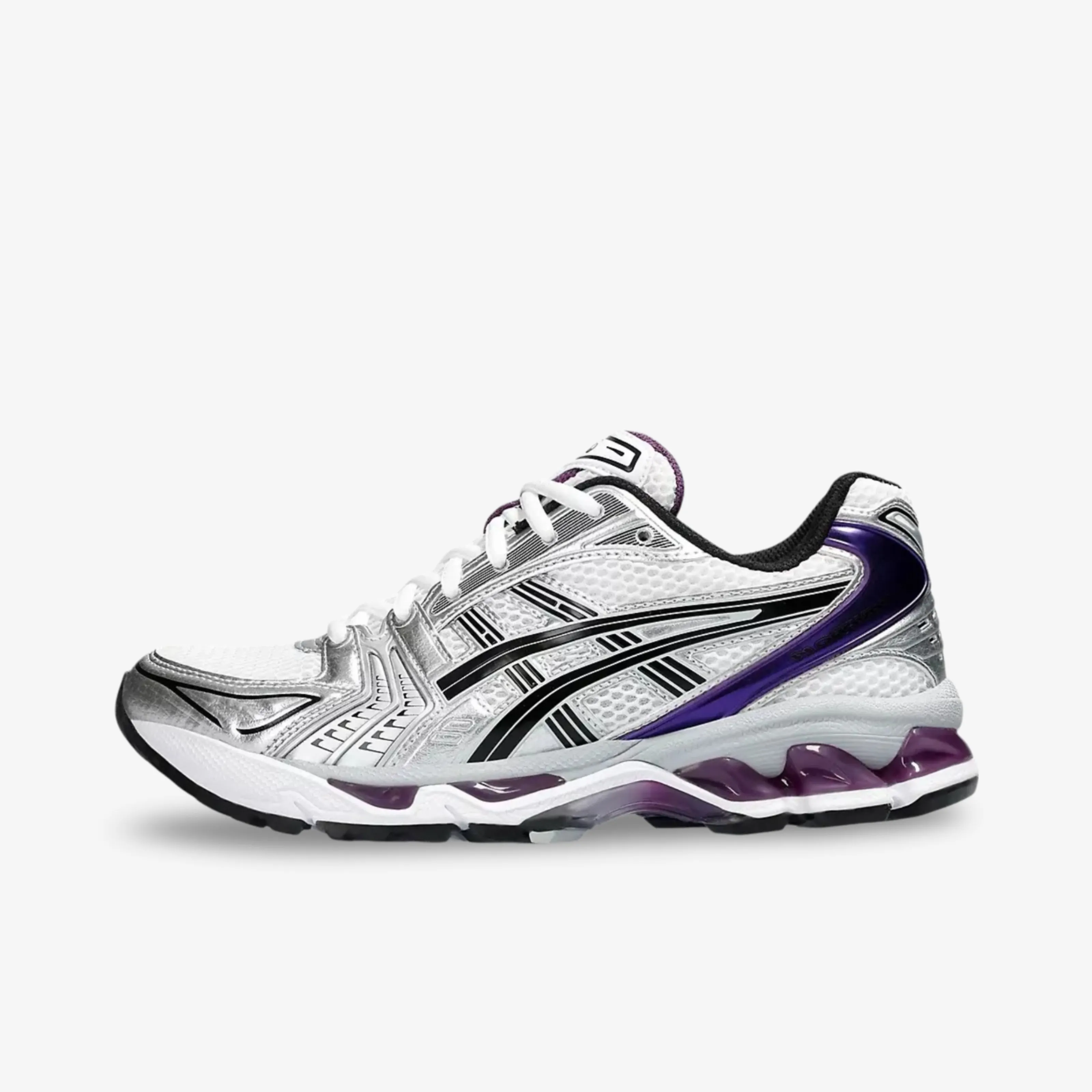 (Women's) ASICS Gel Kayano 14 'White / Dark Grape' (2023) 1202A056-111 Comfortable Lacing Design cross - country runner anti - slip outsole