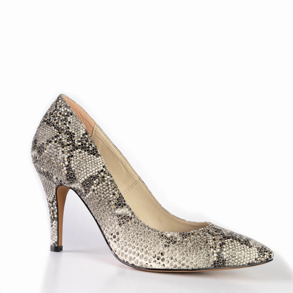 Sybil - Beige Vegan Snake - Street Sole Signature Look