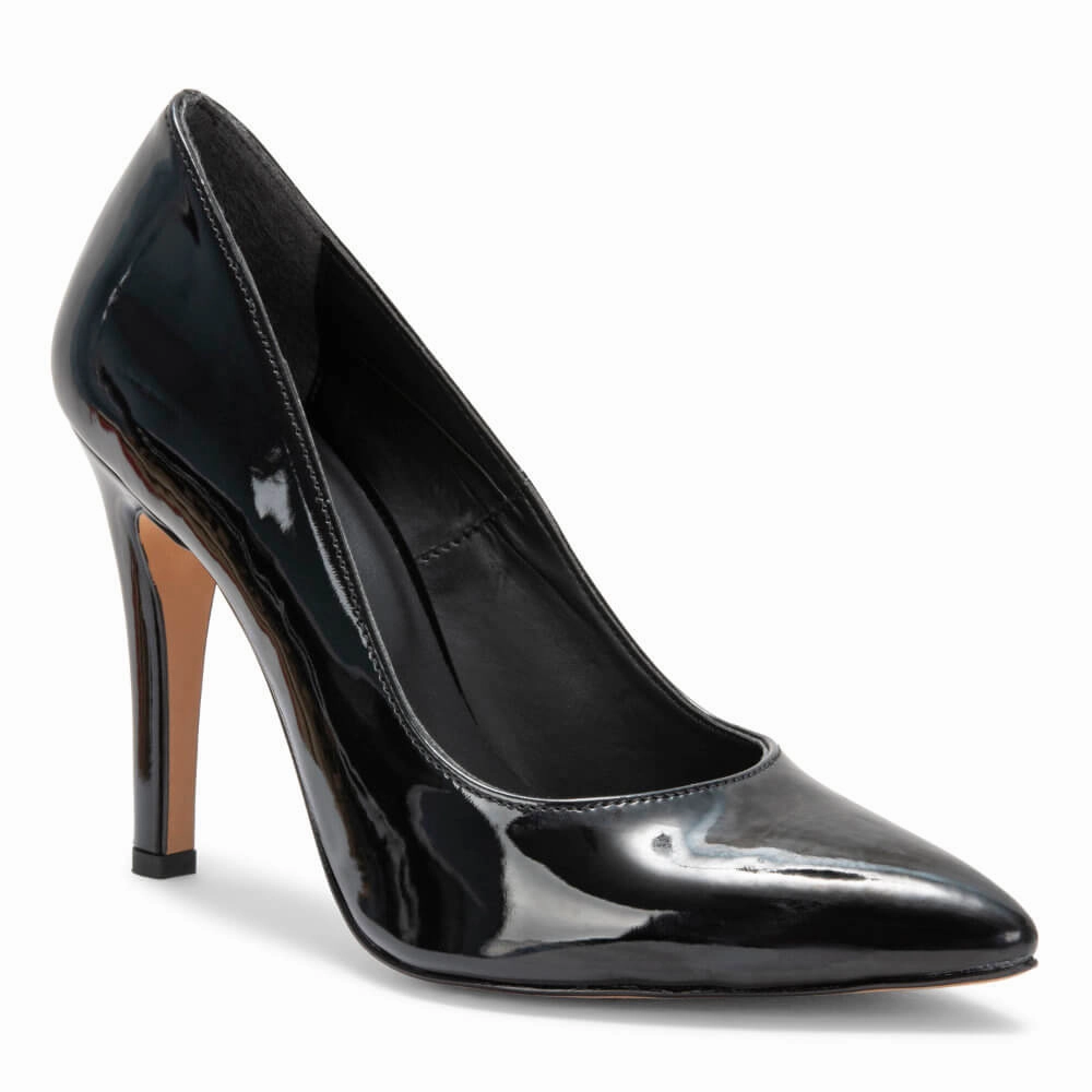 Sybil - Black Vegan Leather - Street Sole Sophisticated Sandals Brunch Spark