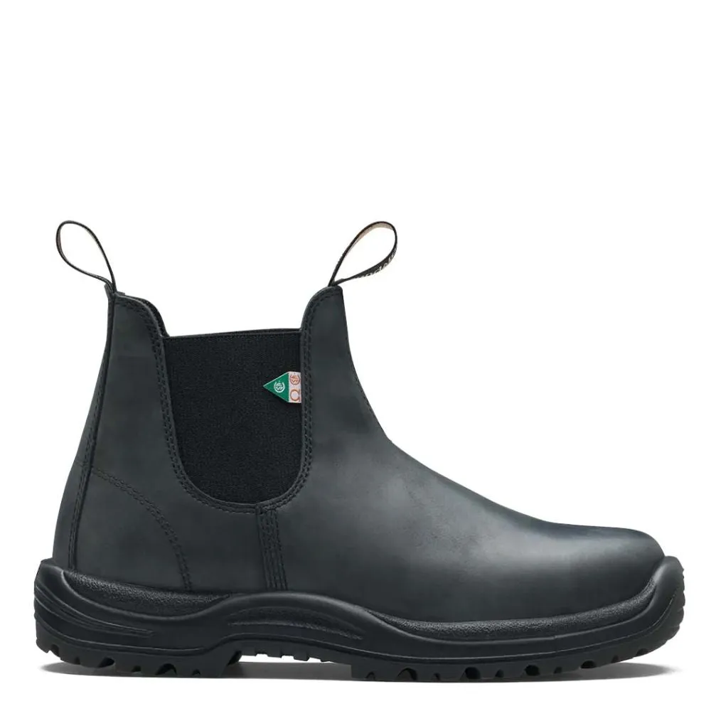 Synthetic Blundstone Work & Safety Boot 181 in Waxy Rustic Black All-Weather Wear Cool Look
