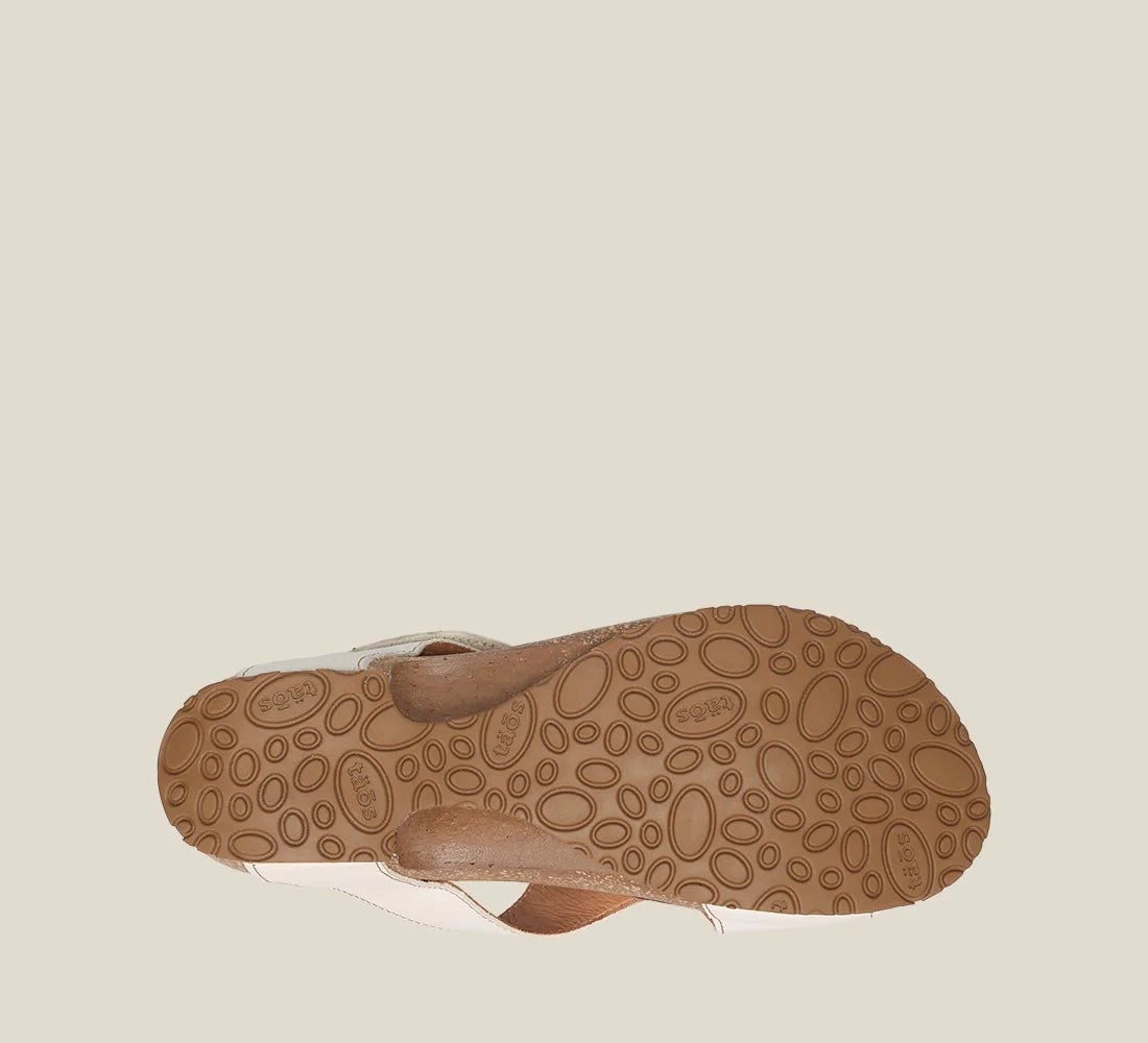 TAOS LOOP SANDAL - WHITE No Stress City Easy