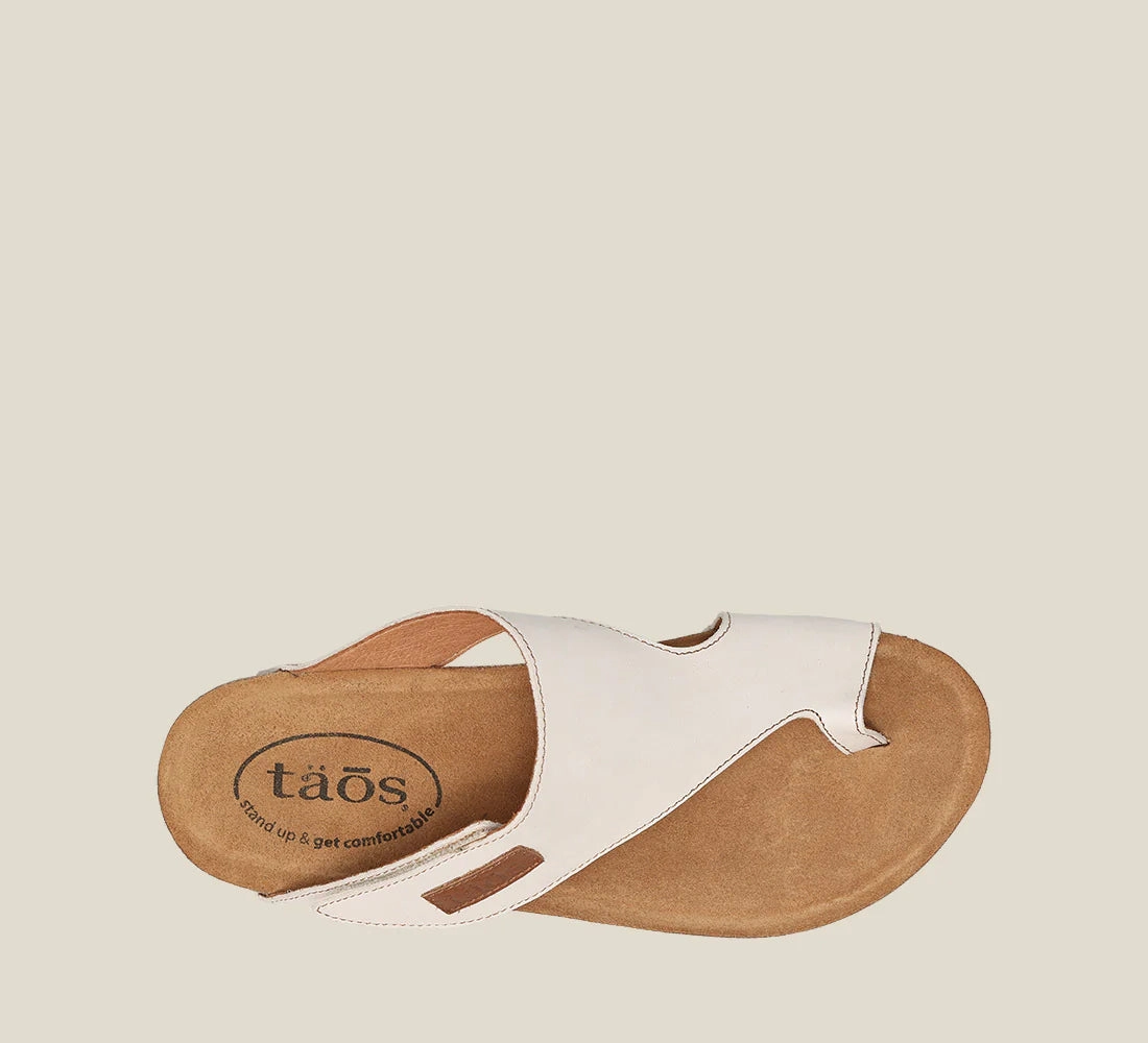 Open Toe Casual Shoes TAOS LOOP SANDAL - WHITE