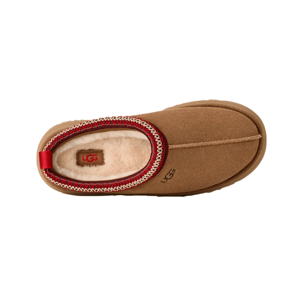 Tazz II | Women | Suede/Sheepskin | Chestnut Flexible Outsole Foot Support