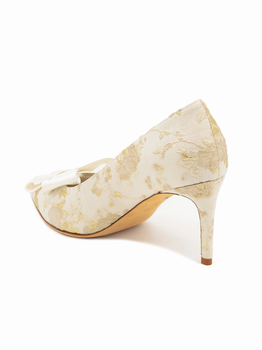 Caitlin Pointed Toe Pump Brocade Evening Sandals