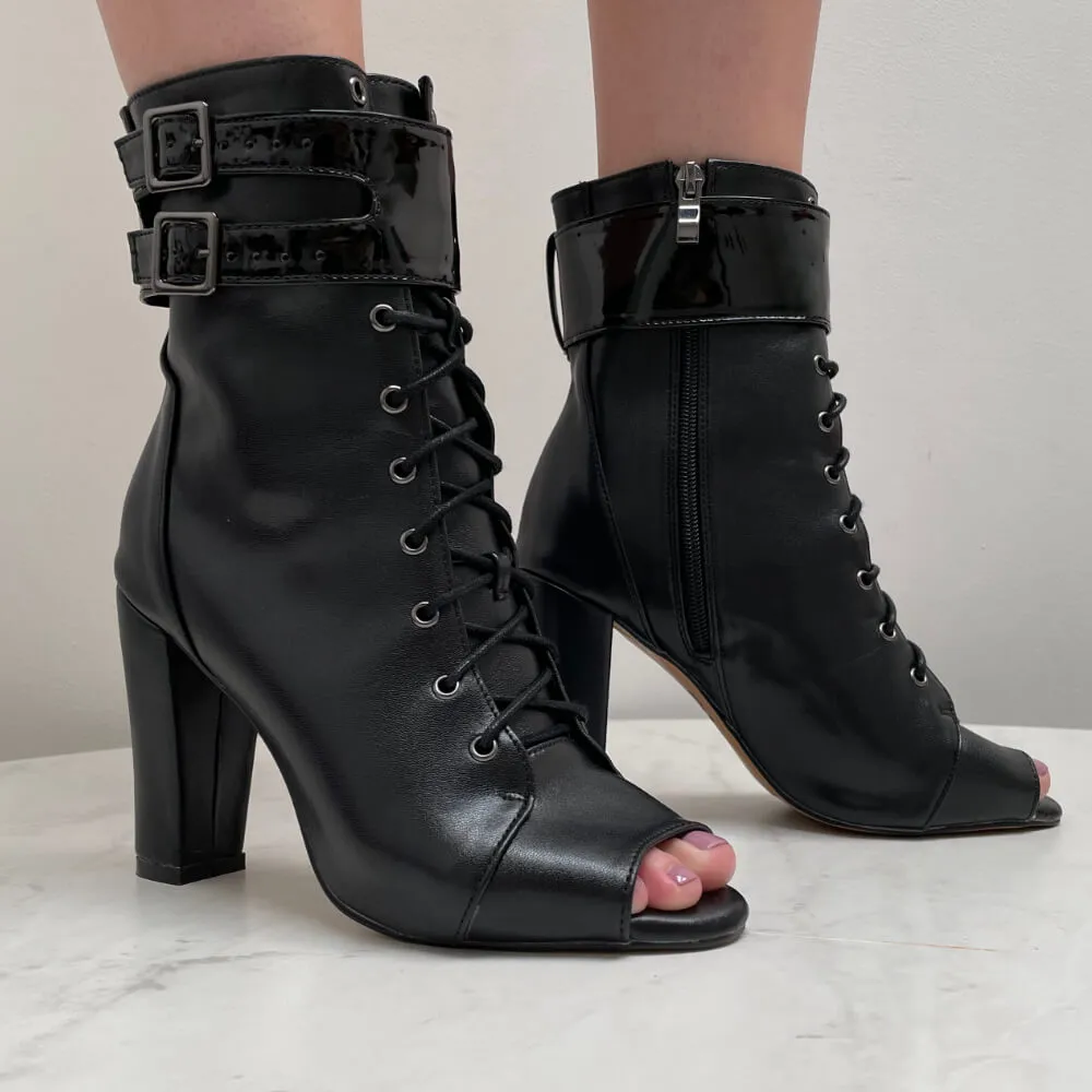 The Influencer - Black Vegan Leather - Street Sole Effortless Chic