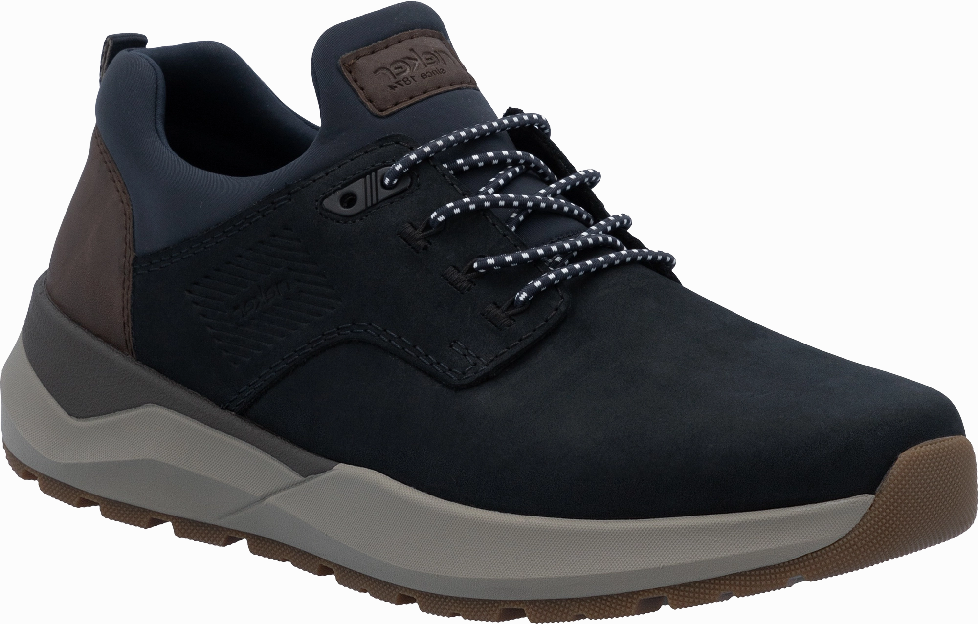 Quarter turn view Men's Rieker Footwear style name Thorben 50 in color PZFKSCHNAV. Sku: 06050-14