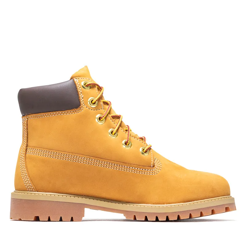 Open Toe Ice Road Timberland 6" Lace Up Waterproof Boot (GS) - Wheat