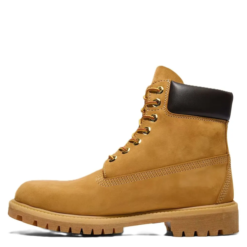 Timberland Men's 6-Inch Premium Waterproof Boot in Wheat Nubuck Breathable Finish London Edge