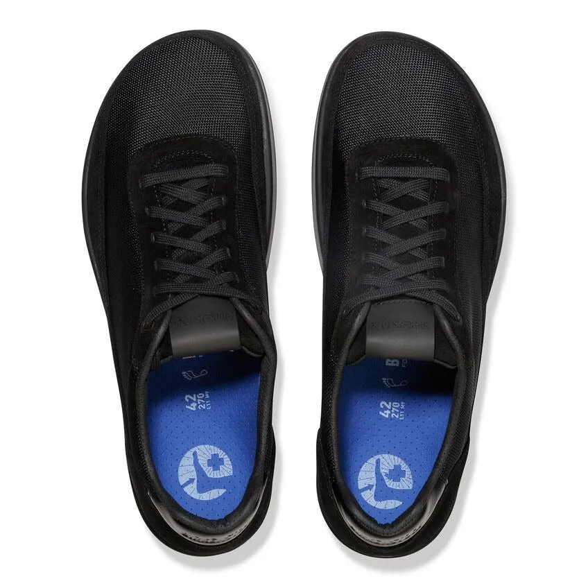 Honnef City | Suede/Textile | Black/Black Cool Pop Fire Red