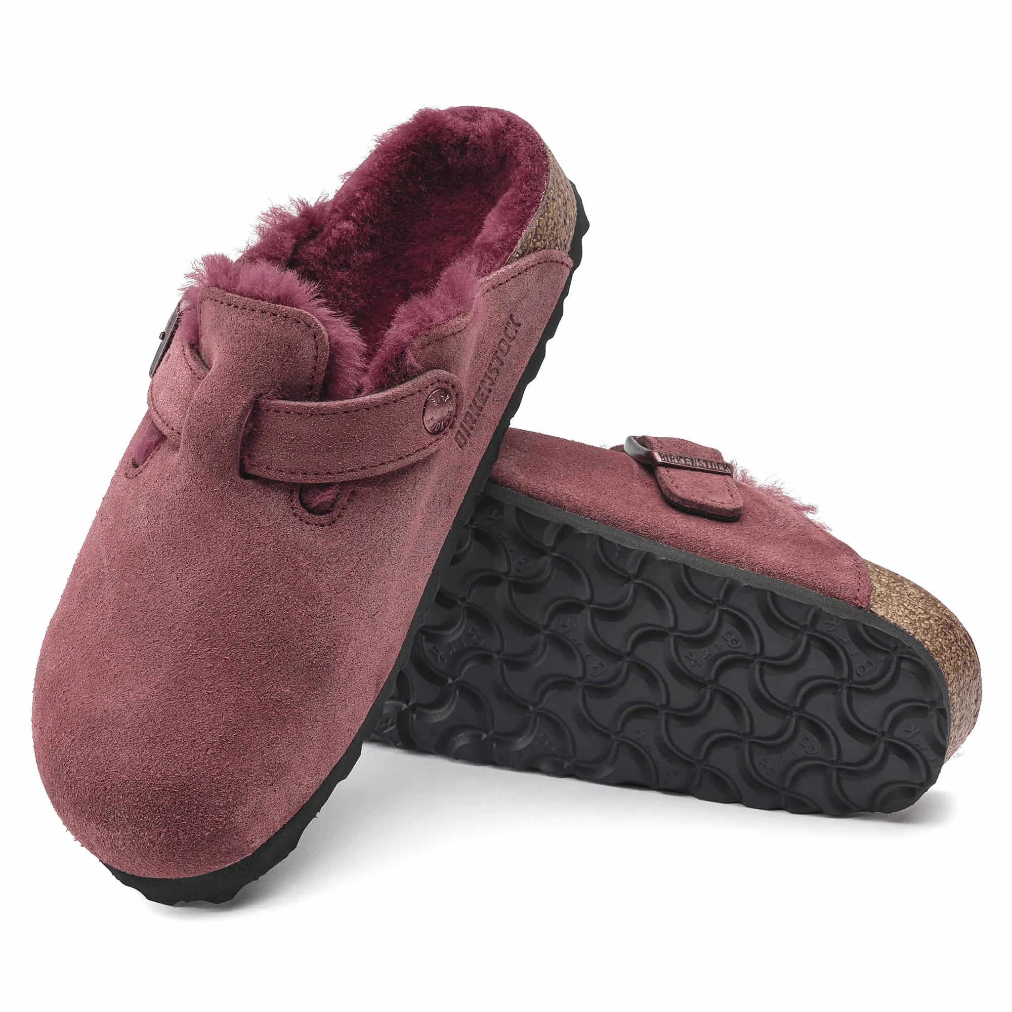 Boston Shearling | Suede | Maroon photo shoot Rock Path