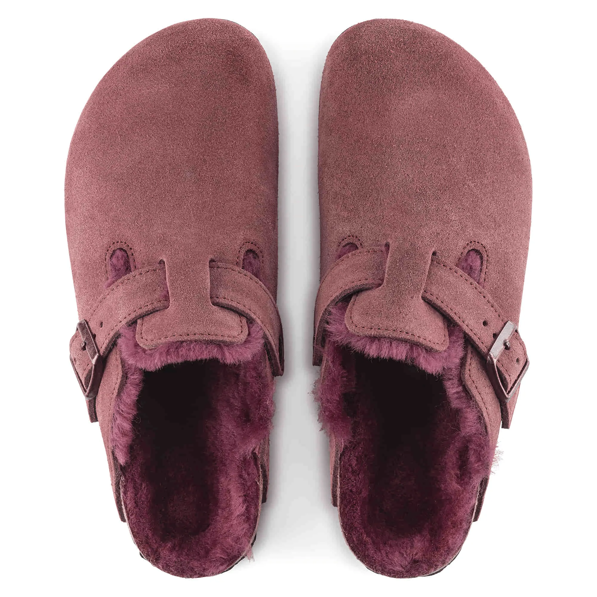 Color Play Boston Shearling | Suede | Maroon