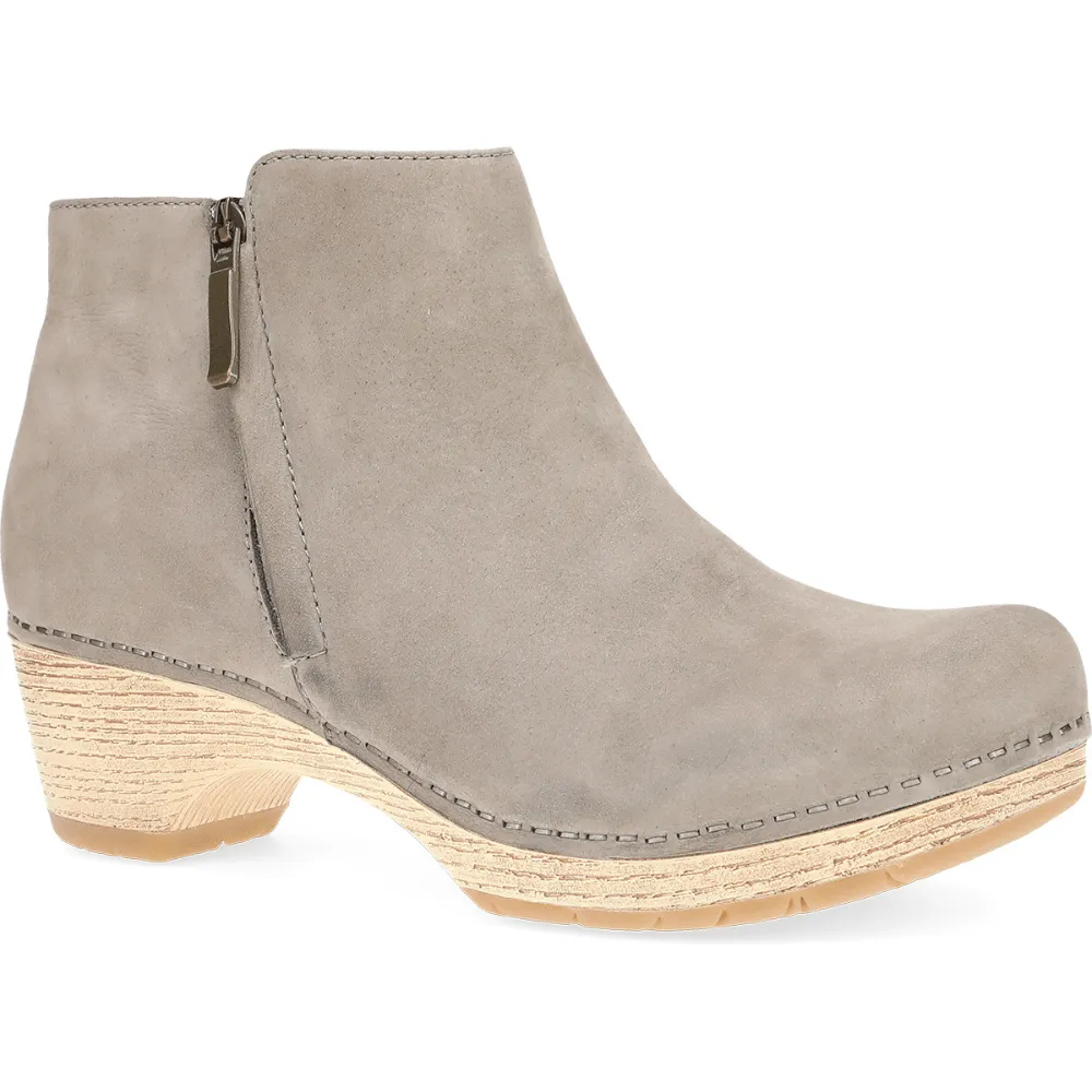 Lizanne | Milled Nubuck | Taupe Lace Up Style Garden Mood