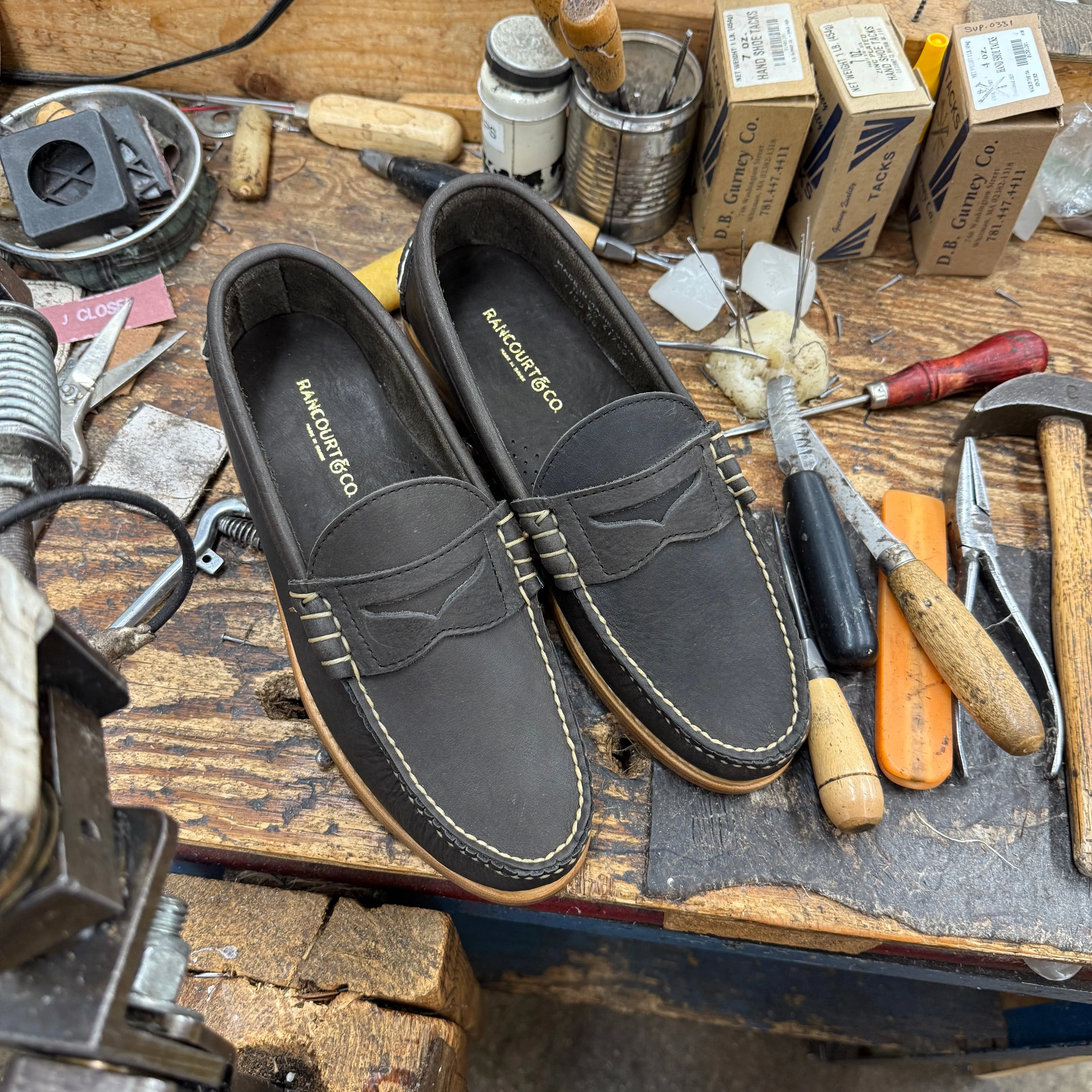 Quick-Dry Warm Insulation Beefroll Penny Loafer - Charcoal Grizzly