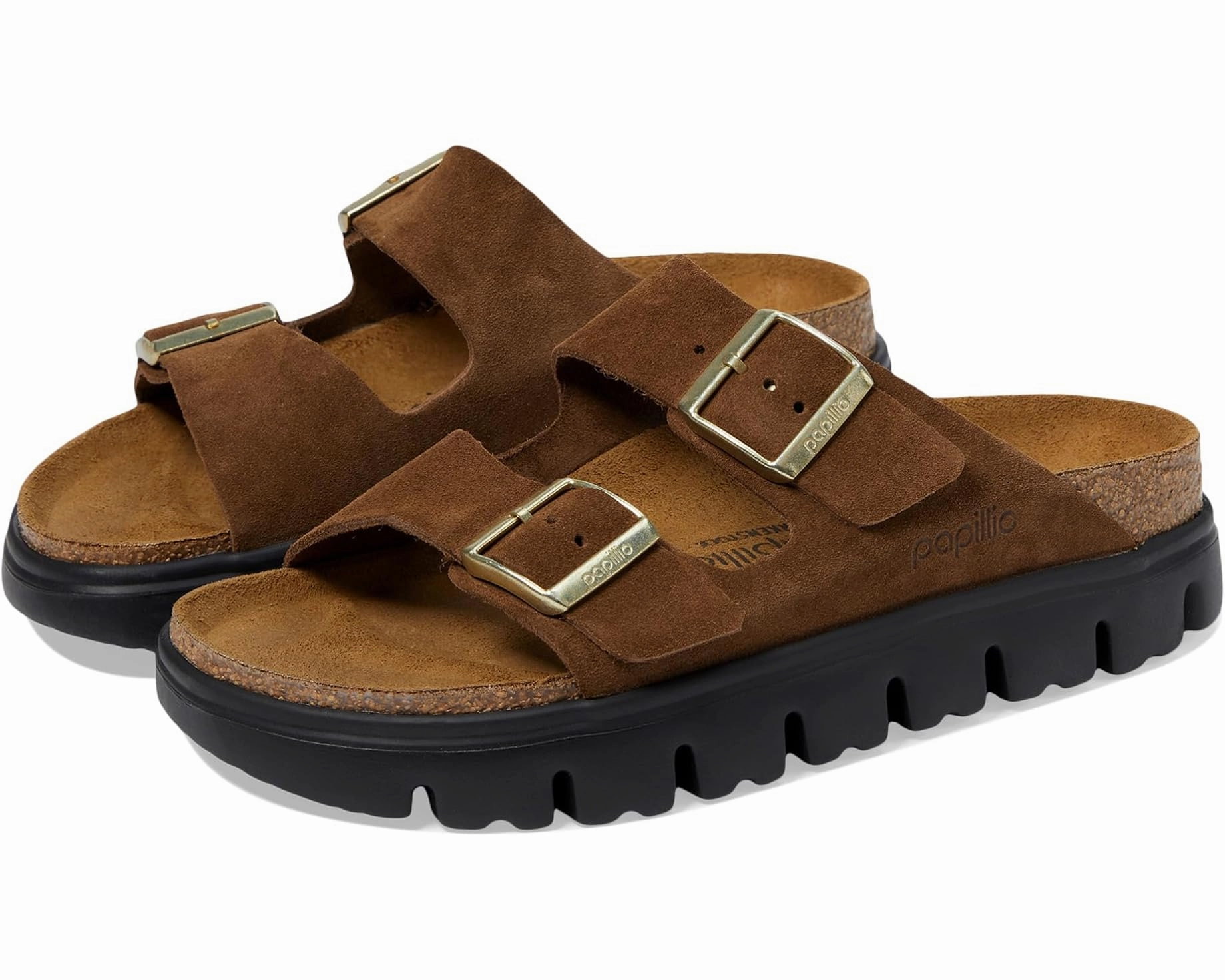 BIRKENSTOCK ARIZONA CHUNKY - DARK TEA SUEDE Road Trip Comfortable all-day wear