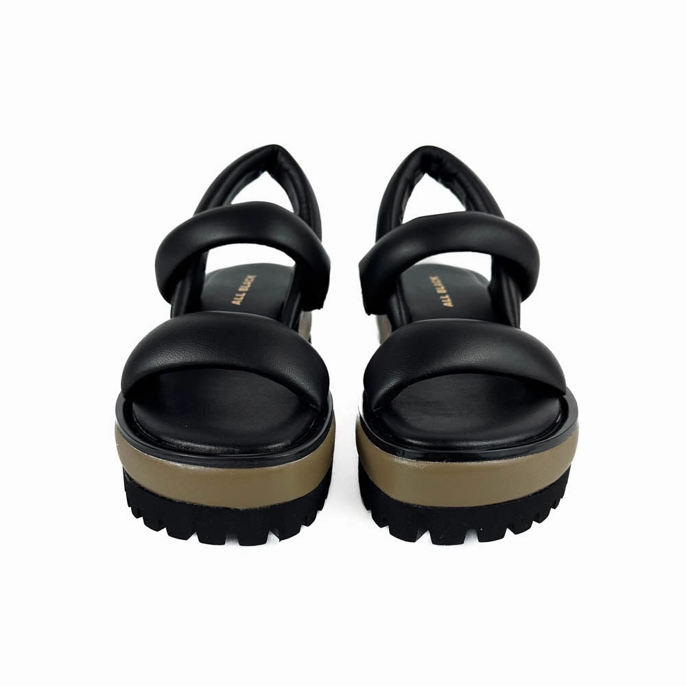 Outdoor shoes All Black - Banded Sling Sandal (Black/Green)