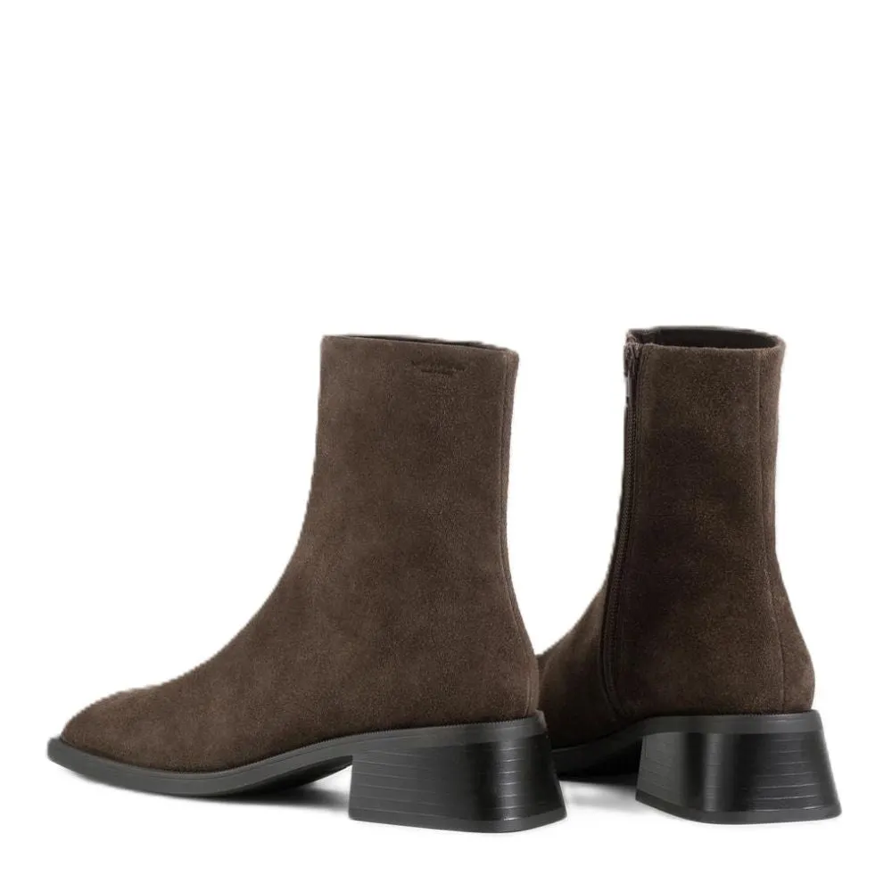 Vagabond Women's Blanca Boots in Dark Brown Suede Hill Friendly Seamless Comfort City Walking Secure Step