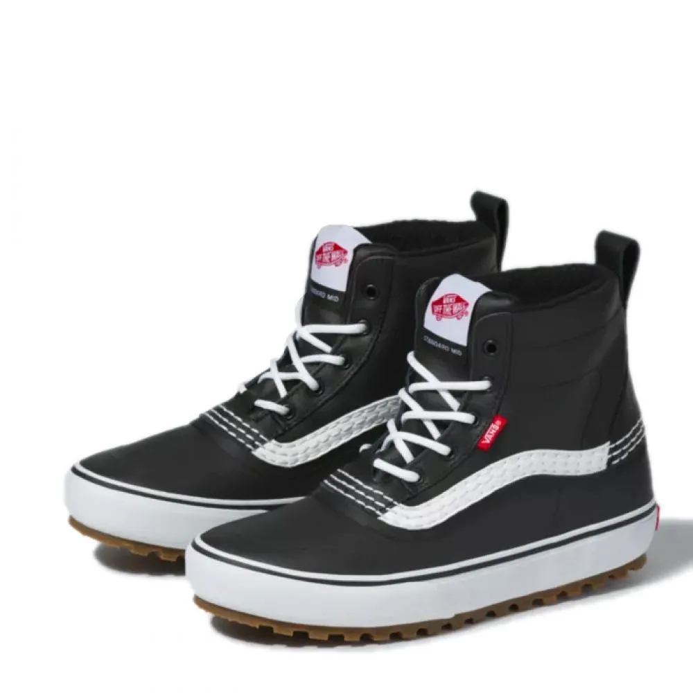 Vans Standard Mid MTE Boot in Black/White Solid Frame Construction Worker Comfortable Flex