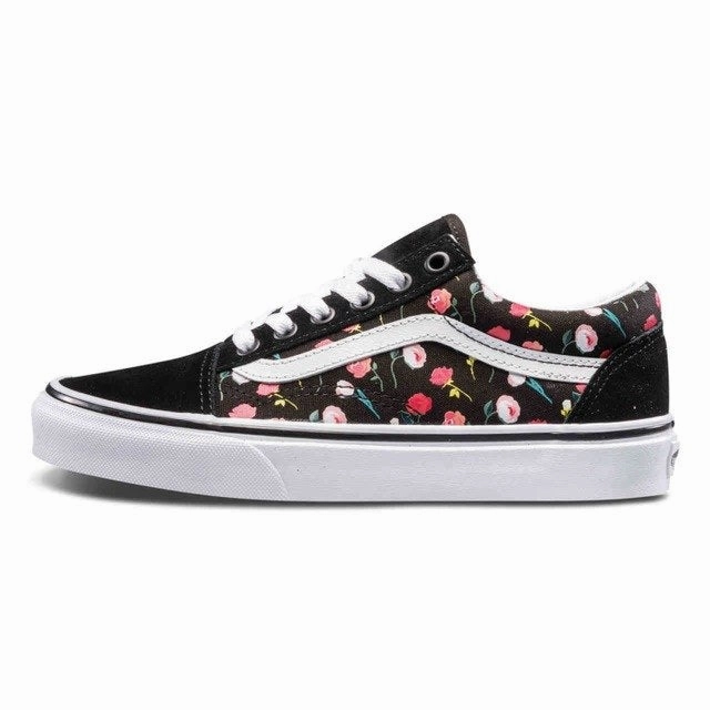 Classic Vans Womens Classic Low-top Skateboarding Shoes