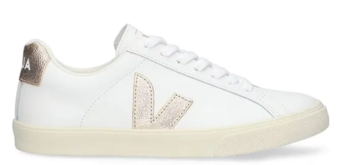 Veja Esplar Leather White Platine Quick Motion