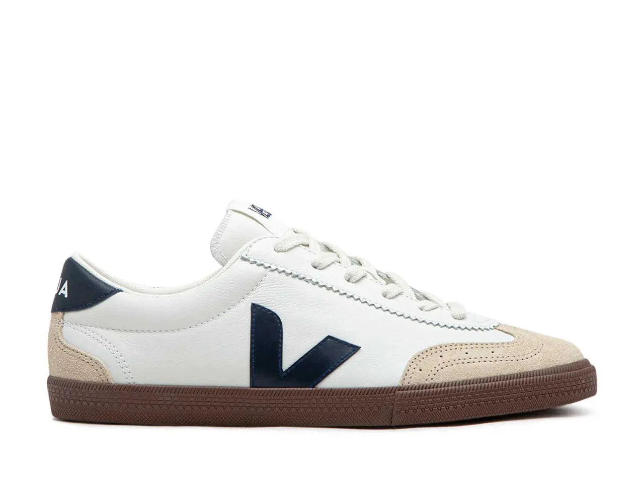 Veja Volley Campo Leather White Nautico Bark (WOMENS) Pool Time